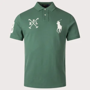 Custom Slim Fit Big Pony Mesh Polo Shirt