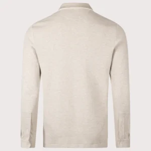 Double Knit Long Sleeve Polo Shirt