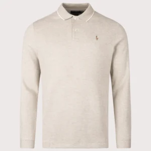Double Knit Long Sleeve Polo Shirt