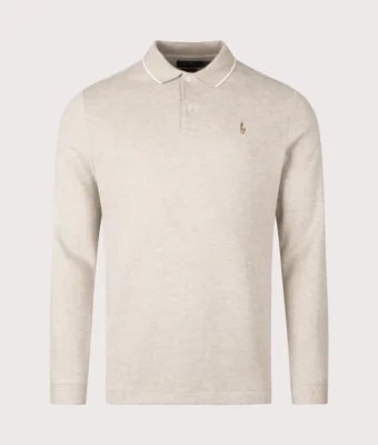 Double Knit Long Sleeve Polo Shirt
