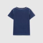 Children's printed cotton Blue T-shirt