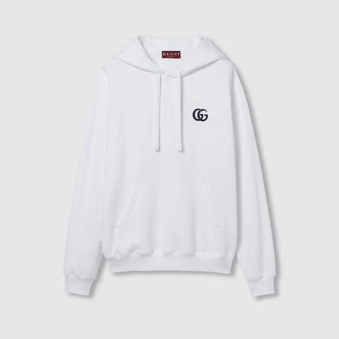 Cotton jersey hooded sweatshirt with embroidery Cotton jersey hooded sweatshirt with embroidery