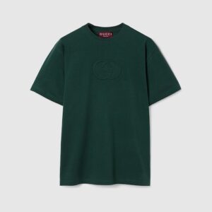 Cotton jersey T-shirt with embroidery