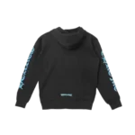 Blue Script Zip Up Hoodie