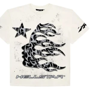 Hellstar Thorn Glitter White Shirt