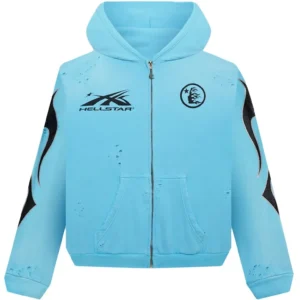 Hellstar Studios Zip Blue Hoodie