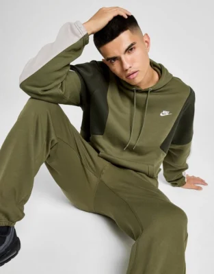 Nike Club Fleece Colour Block Hoodie