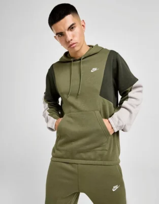 Nike Club Fleece Colour Block Hoodie